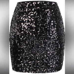 Sequined Skirt - L